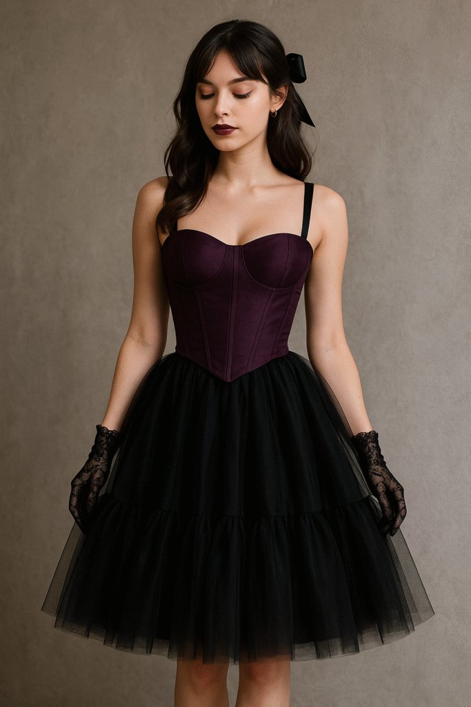 Corset Top with Tulle Skirt