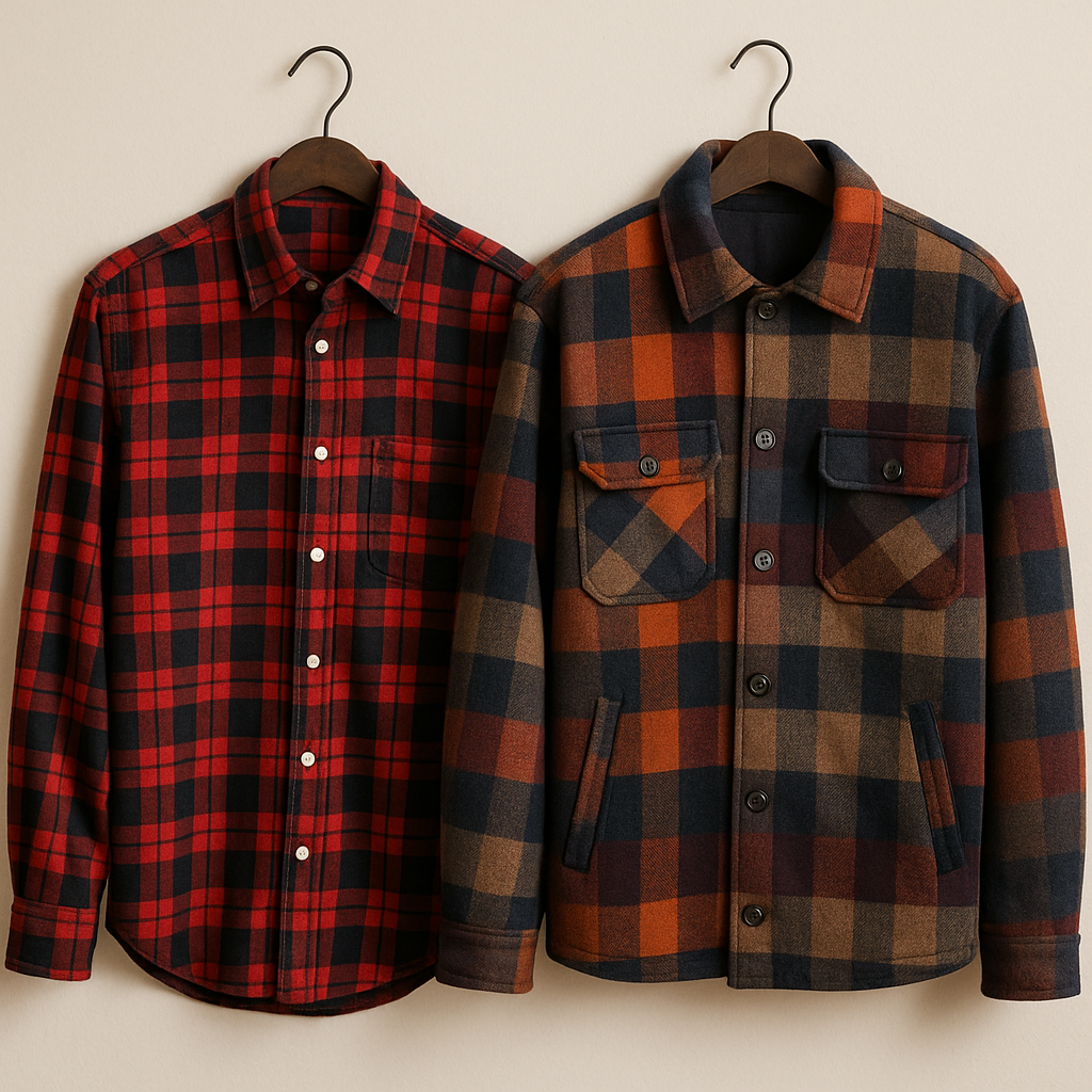 Plaid Shirts and jackets