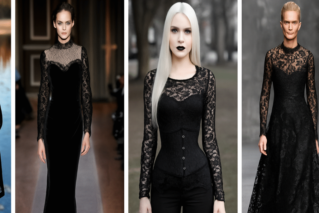 Lace in Gothic Fashion Style