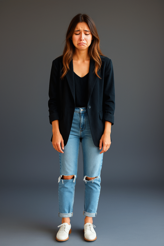 Casual and Trendy: The Oversized Blazer and Jeans